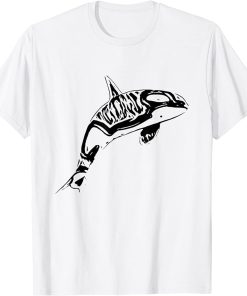 Orca Motif Whale Ocean Predator Design Animals Orcas T-Shirt