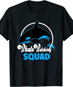 Cute orca whale watching Squad T-Shirt