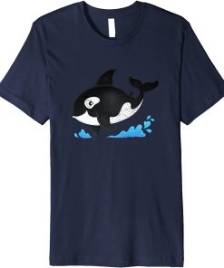 Cute Ocean Orca Design Funny Sea Animal Whale Men Women Premium T-Shirt