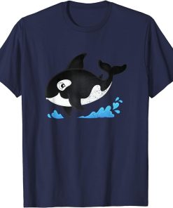 Cute Ocean Orca Design Funny Sea Animal Whale Men Women T-Shirt