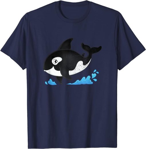 Cute Ocean Orca Design Funny Sea Animal Whale Men Women T-Shirt