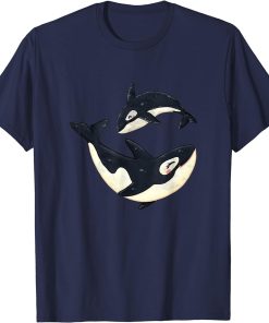 Cute Orca Sea Animal Whale Orcas Lover Cool Men Women T-Shirt