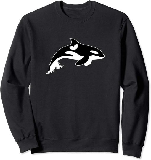 I Love Orcas | Cute Orca Whale T-Shirt Sweatshirt