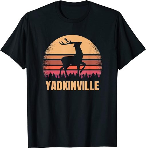 Yadkinville Winston Salem North Carolina Vintage 80s NC Deer T-Shirt