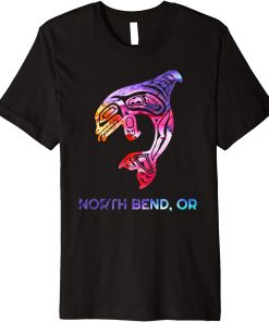 North Bend Oregon Native American Orca Killer Whale Premium T-Shirt