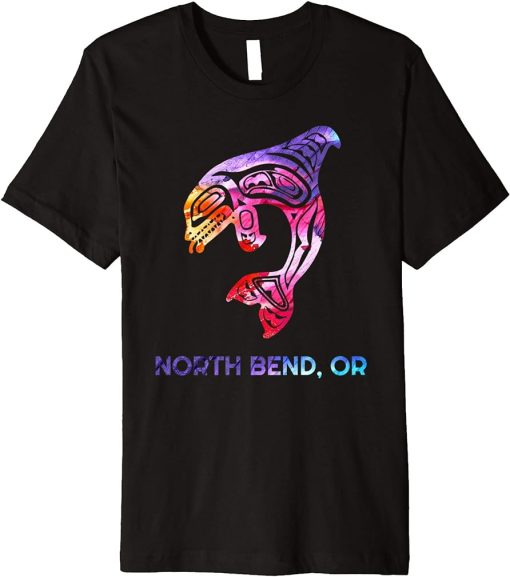 North Bend Oregon Native American Orca Killer Whale Premium T-Shirt